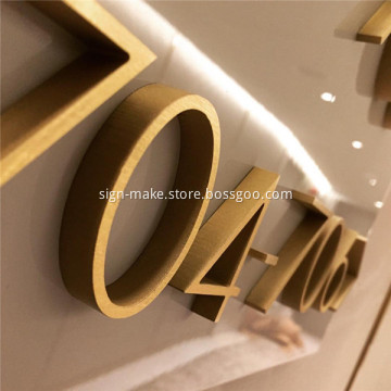 Dimensional Metal Channel Letters Stainless Steel Signage